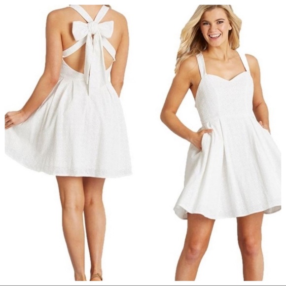 Lauren James Dresses & Skirts - Lauren James Livingston Oxford Dress White New XS